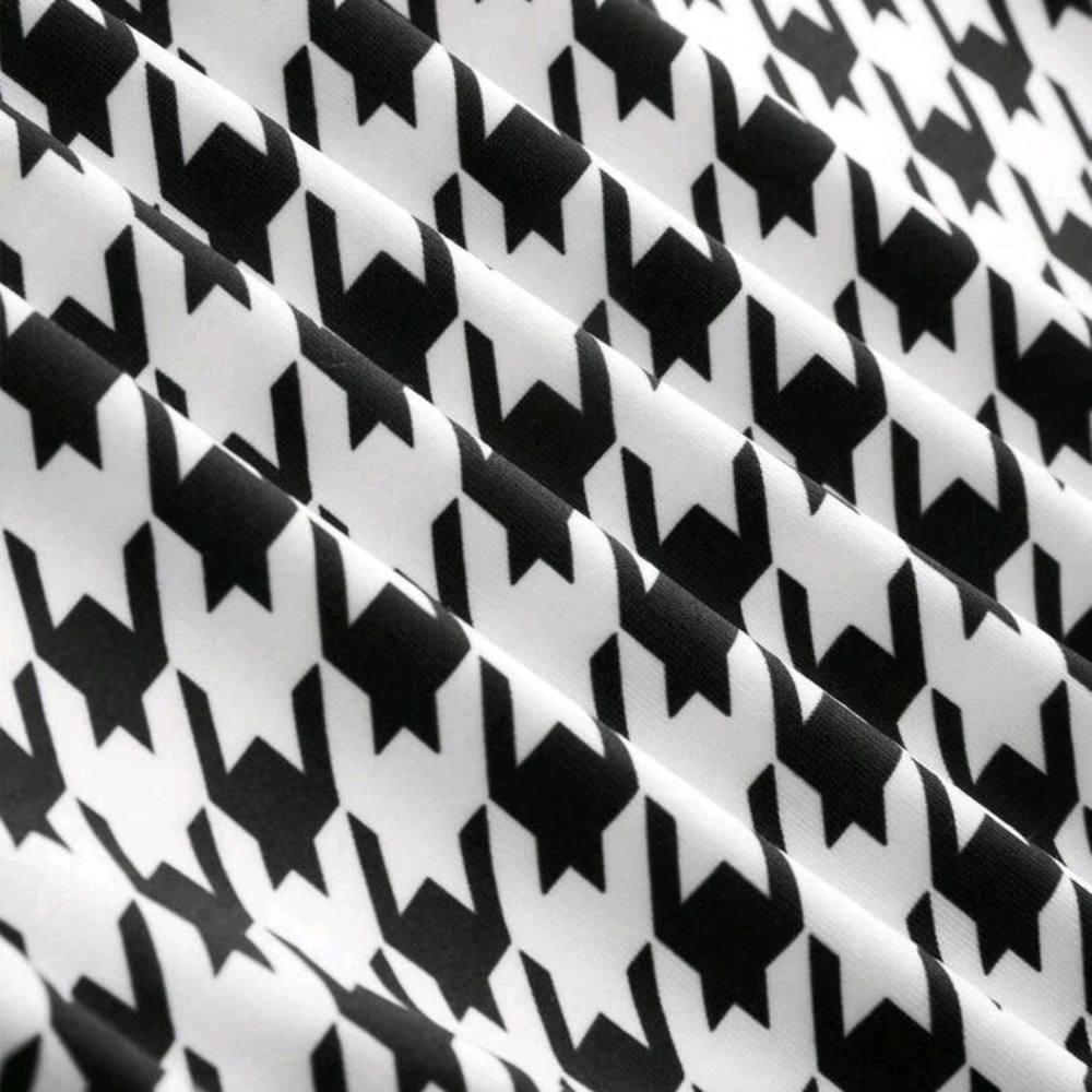 Black and White Houndstooth Dress and Jacket Set - Picture 5 of 8